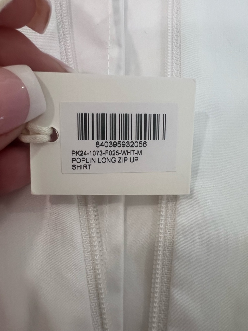 Khy White Zip-Front Fitted Button-Down Shirt - Picture 4 of 5